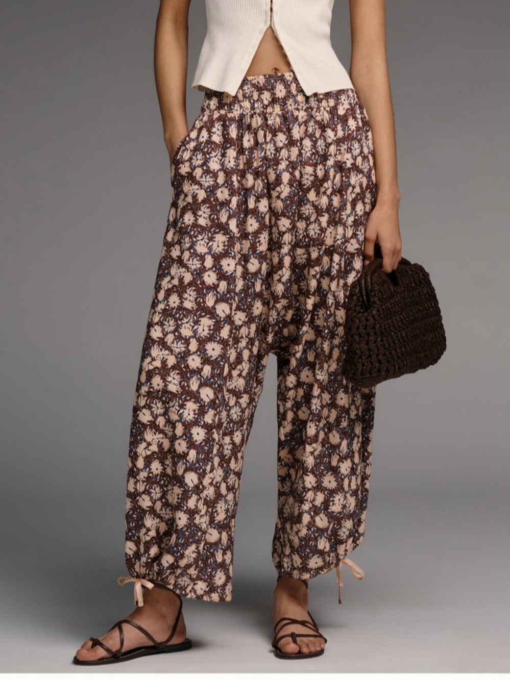 😍POCKETS😍 Anthropologie Draped Harem Trousers NWT